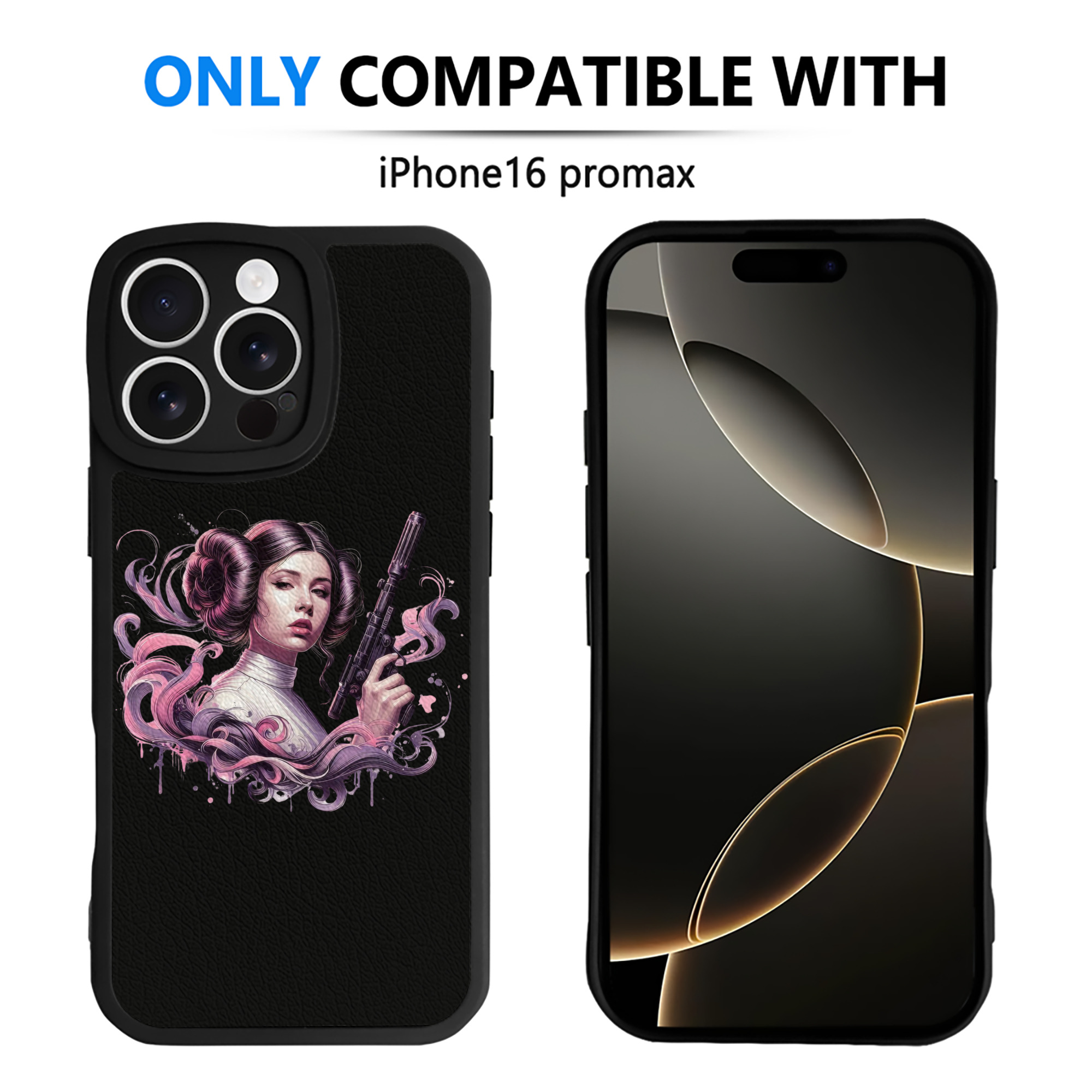 （画像用） スター・ウォーズ Star Wars 【iPhone 16シリーズ対応】シリコンスマホケース（レザー調） 材質：シリコン